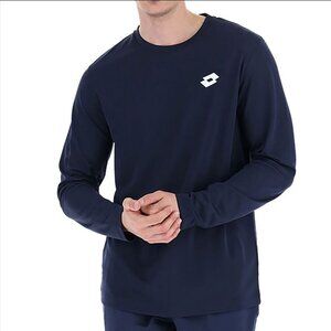 Lotto Core Long Sleeve Tee Shirt Navy Blue